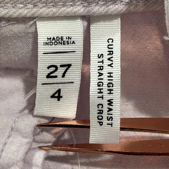 NWT LOFT Curvy High Waist Straight Crop Denim Jeans made and loved 4 / 27 - Picture 13 of 16